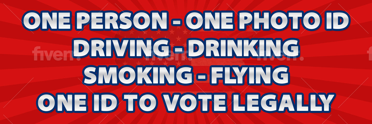 A Photo ID Vote 9"x4" - myconservativemugs.com