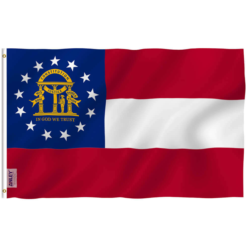 Georgia State Flag 3×5 Foot - myconservativemugs.com