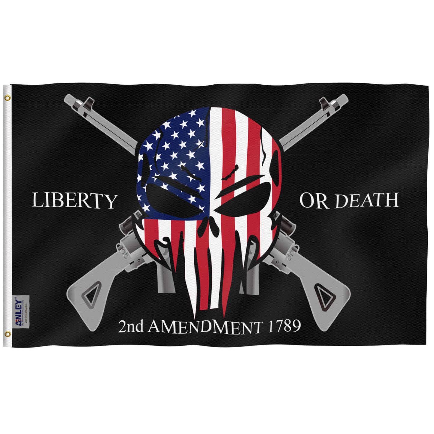 Liberty or Death 2nd Amendment 1789 3×5 Flag - myconservativemugs.com