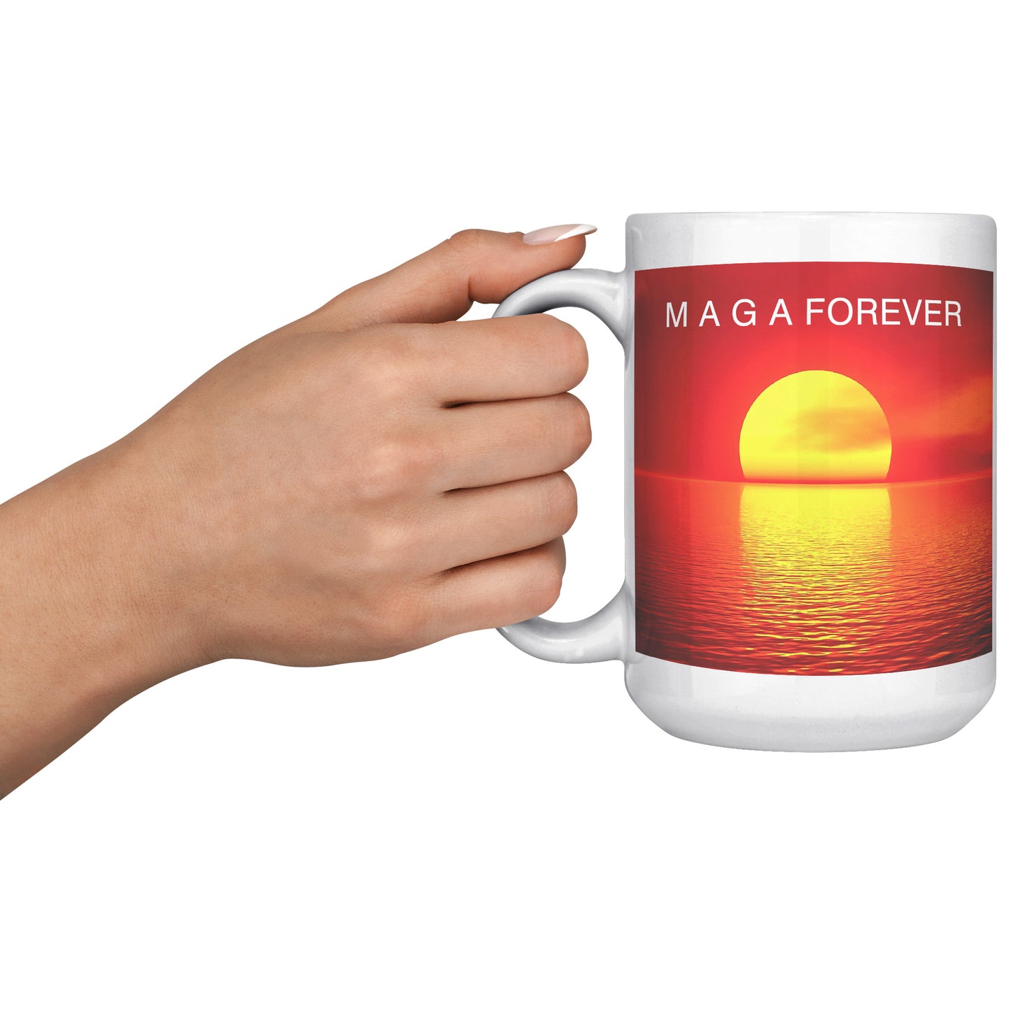 MAGA FOREVER I STAND - myconservativemugs.com