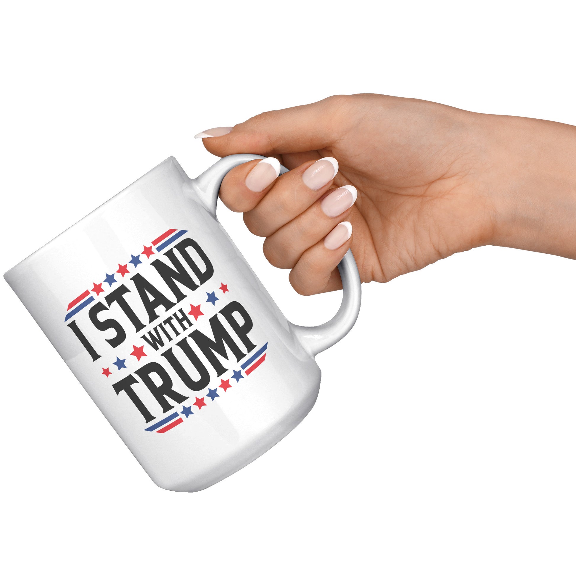 MAGA FOREVER I STAND - myconservativemugs.com