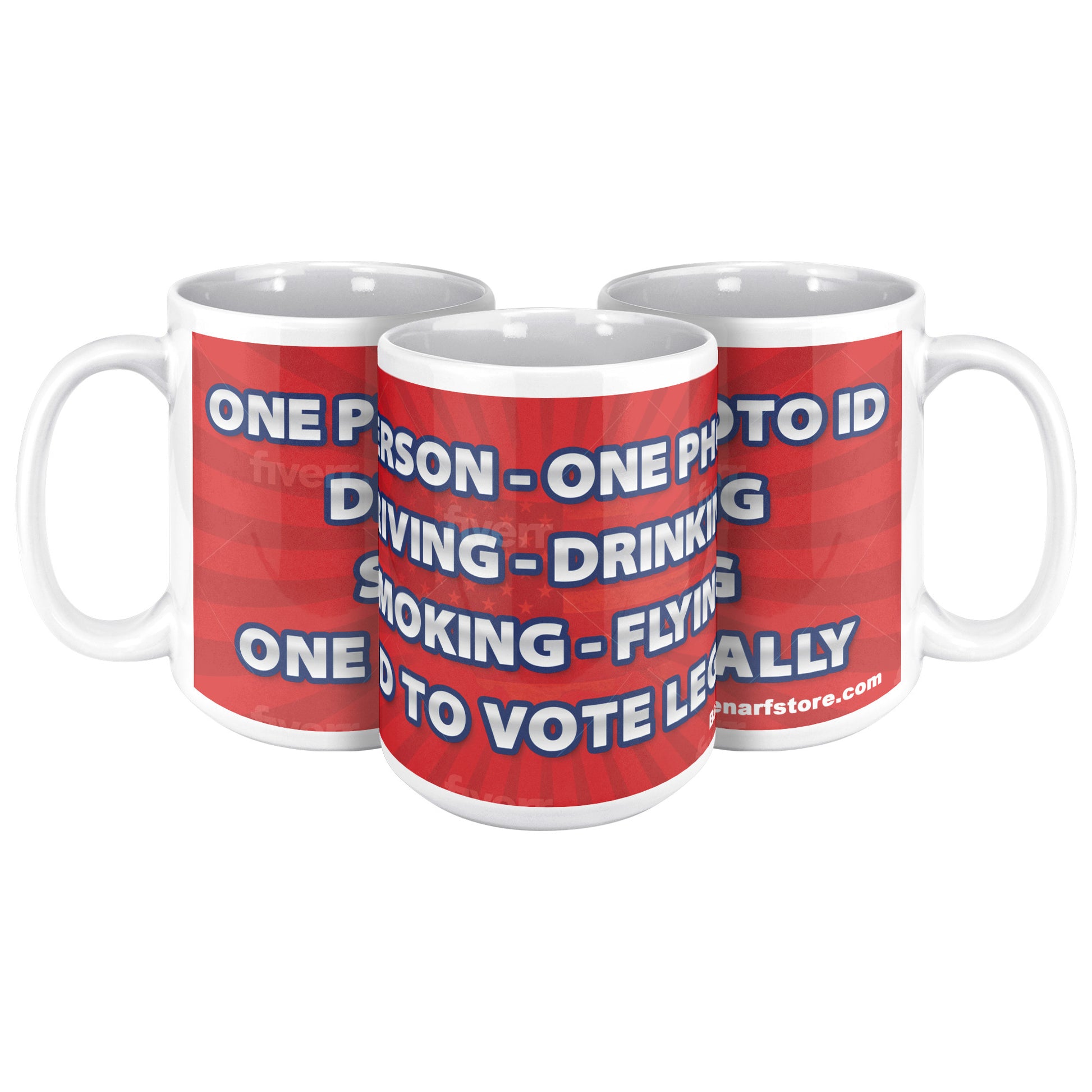 ONE PERSON One Vote 1 Photo ID - myconservativemugs.com