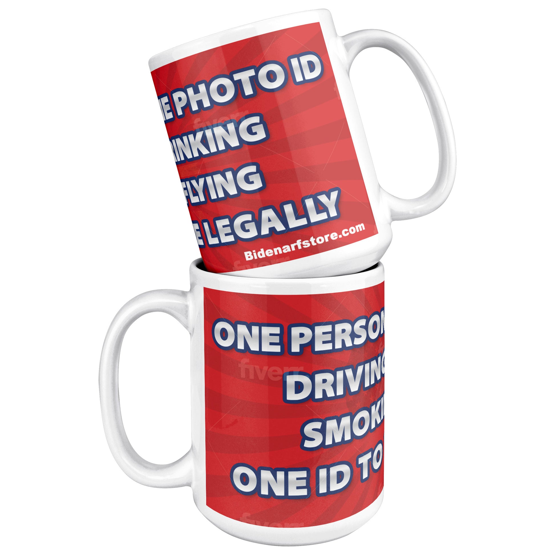 ONE PERSON One Vote 1 Photo ID - myconservativemugs.com